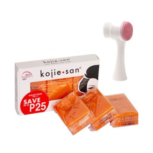 Kojie-san Skin Lightening soap -and - face brush