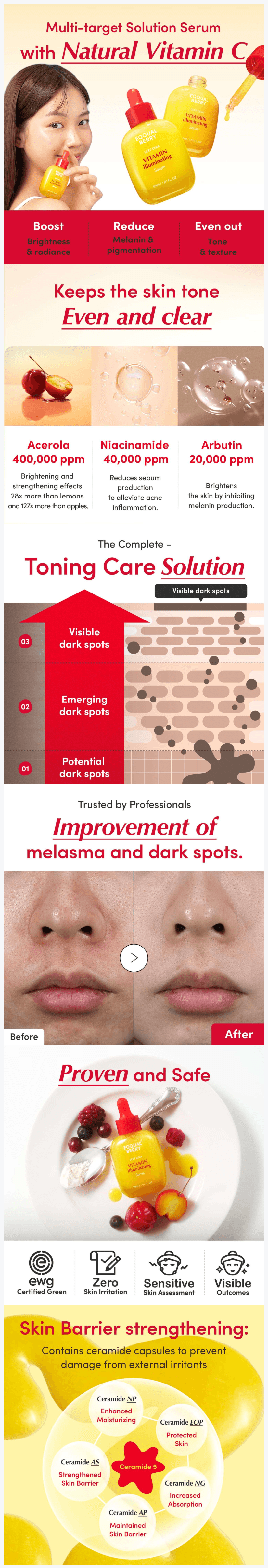 Eqqualberry Vitamin Illuminating Serum 30ml detail 1