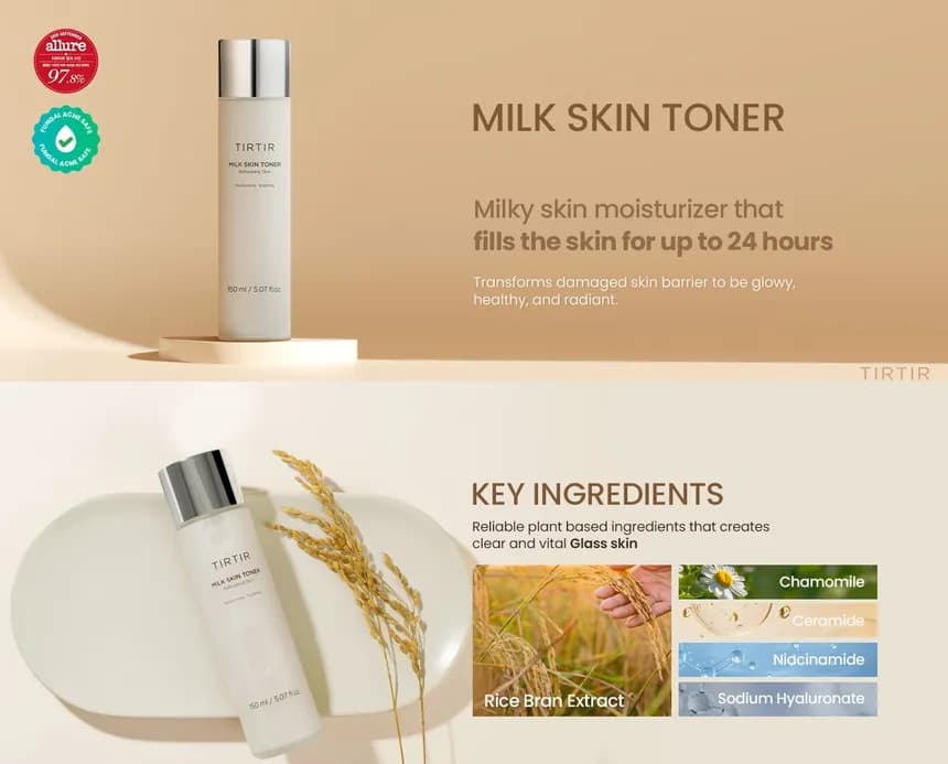 TIRTIR Milk Skin Toner 150ml detail 1