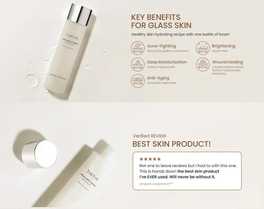 TIRTIR Milk Skin Toner 150ml detail 3