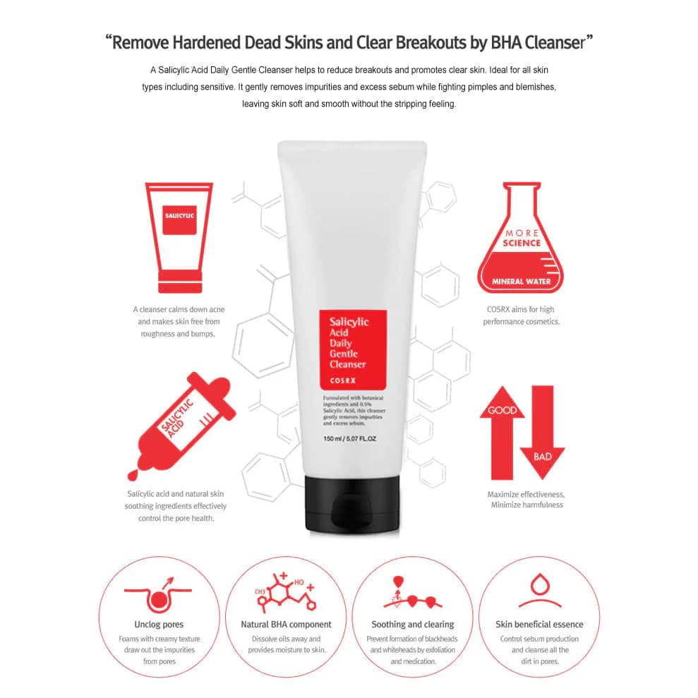 COSRX Salicylic Acid Daily Gentle Cleanser detail 3