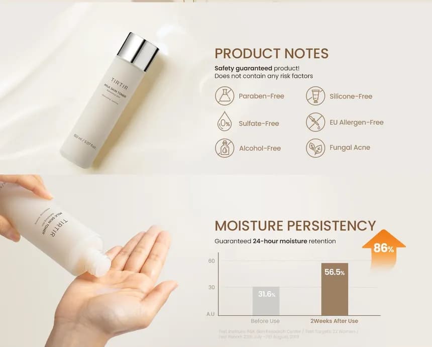 TIRTIR Milk Skin Toner 150ml detail 2