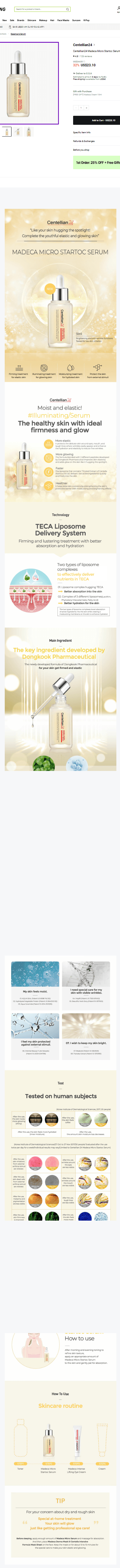 Centellian24 Madeca Micro Startoc Serum 50ml detail 1