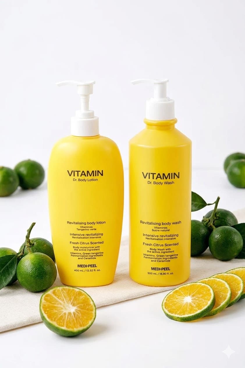 MEDIPEEL - Vitamin Doctor Body Wash 500ml + Vitamin RX Body Lotion 400ml 