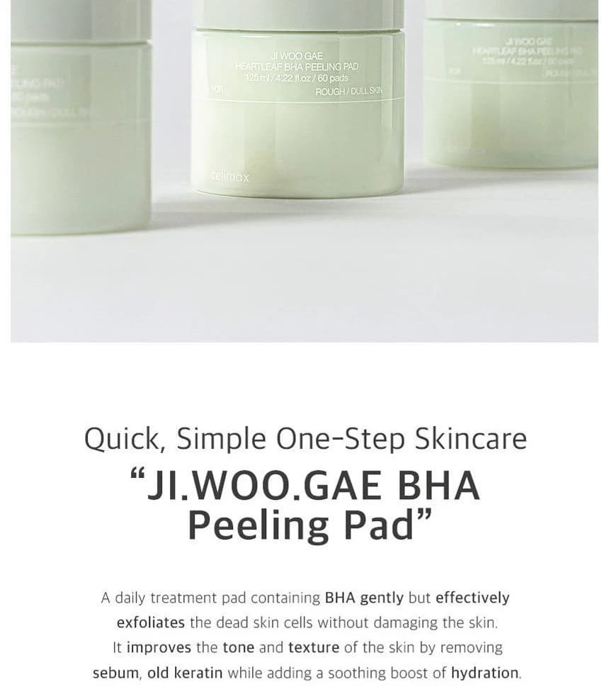 Celimax Houttuynia cordata BHA eraser peeling pad detail 4