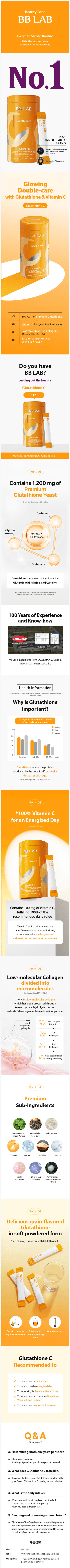 BB LAB Glutachione C 30 Sticks detail 1