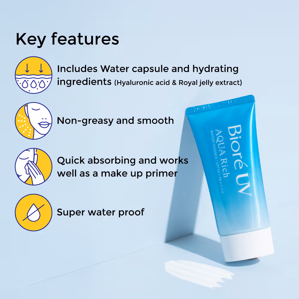 Biore UV Aquarium Watery Essence Sun Cream 50+ detail 2