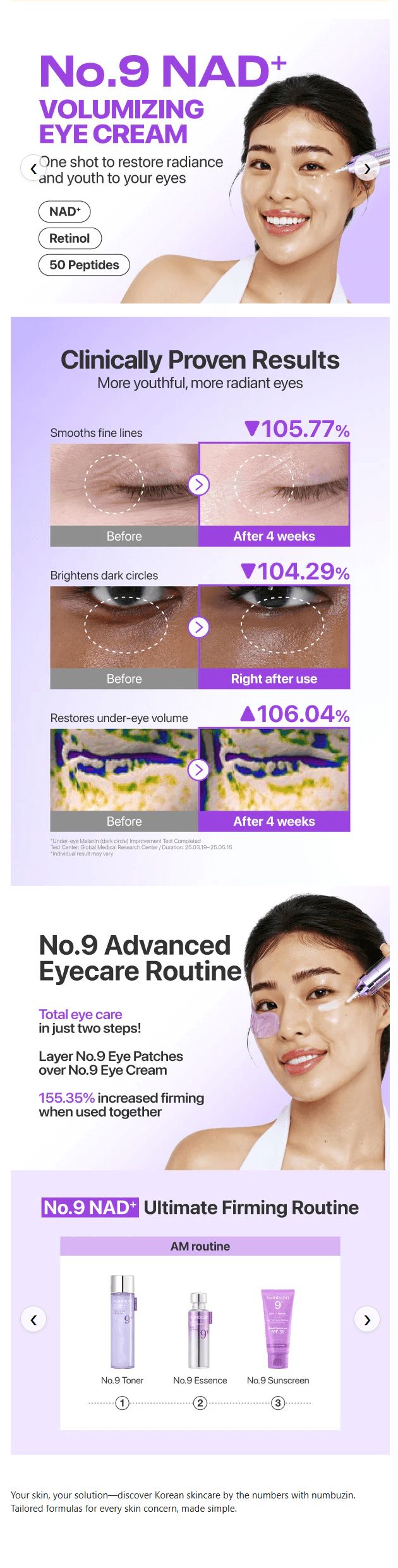 No.9 NAD+ Retinol Volumetox Eye Cream detail 1