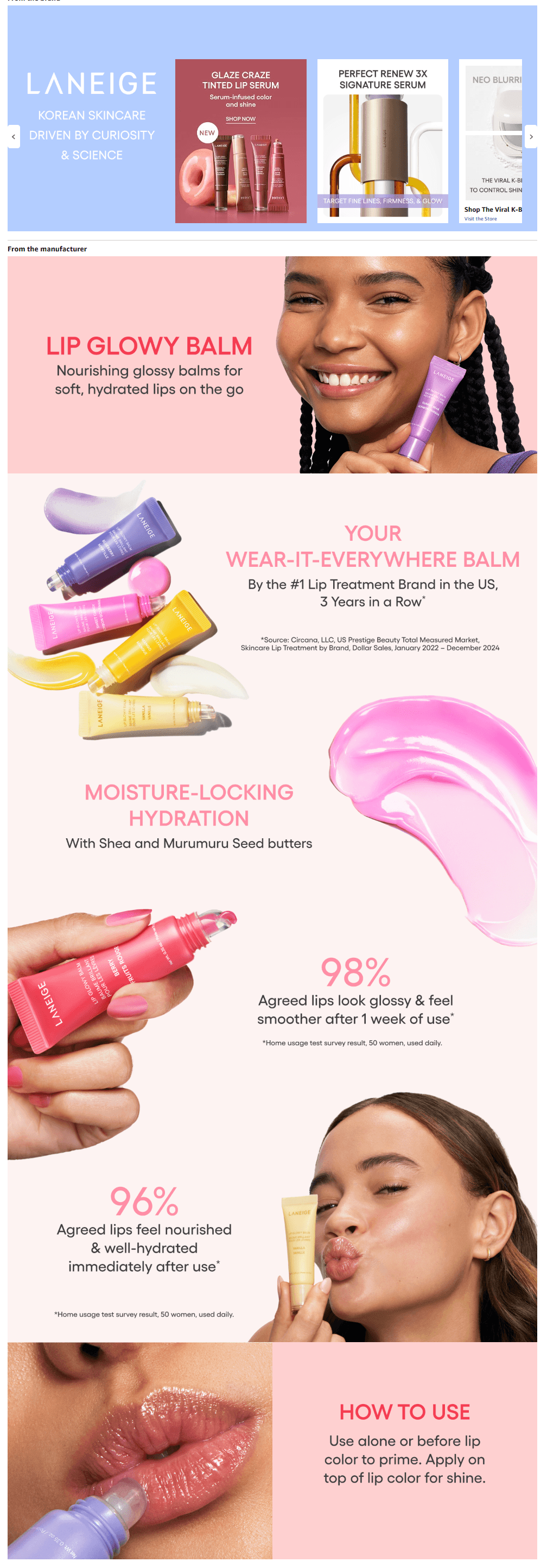 LANEIGE Lip Glowy Balm detail 1
