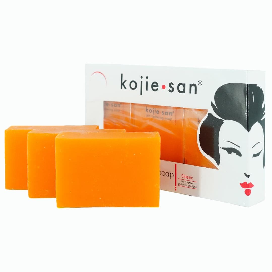 Kojie-san Skin Lightening soap -and - face brush detail 1