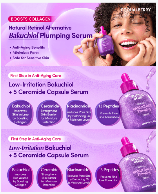 Eqqualberry Bakuchiol Plumping Serum 30ml detail 1