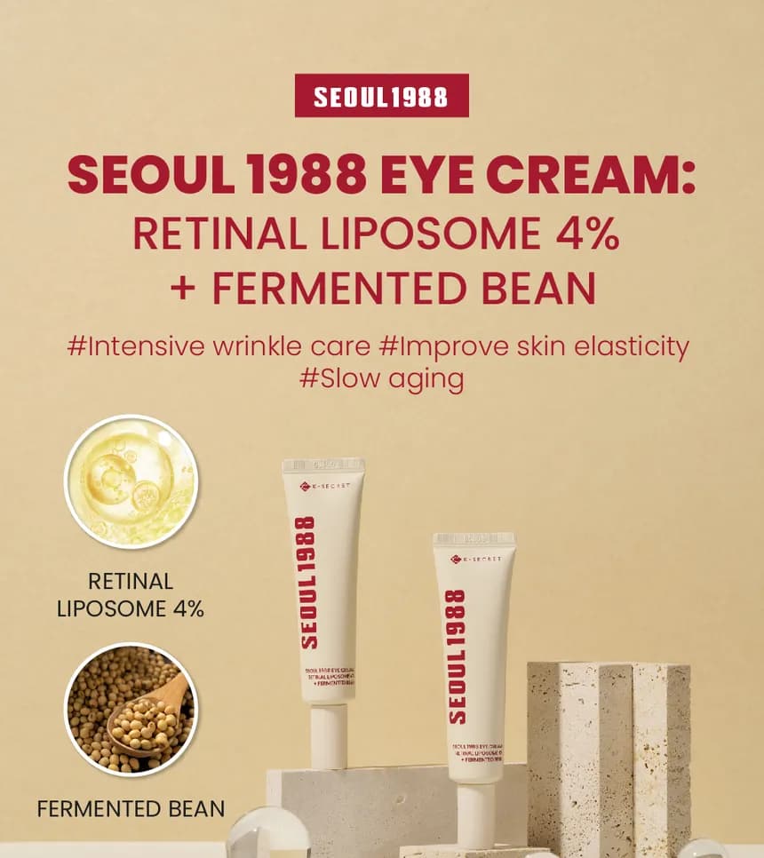 KSECRET - SEOUL 1988 Eye Cream : Retinal Liposome 4% + Fermented Bean detail 1
