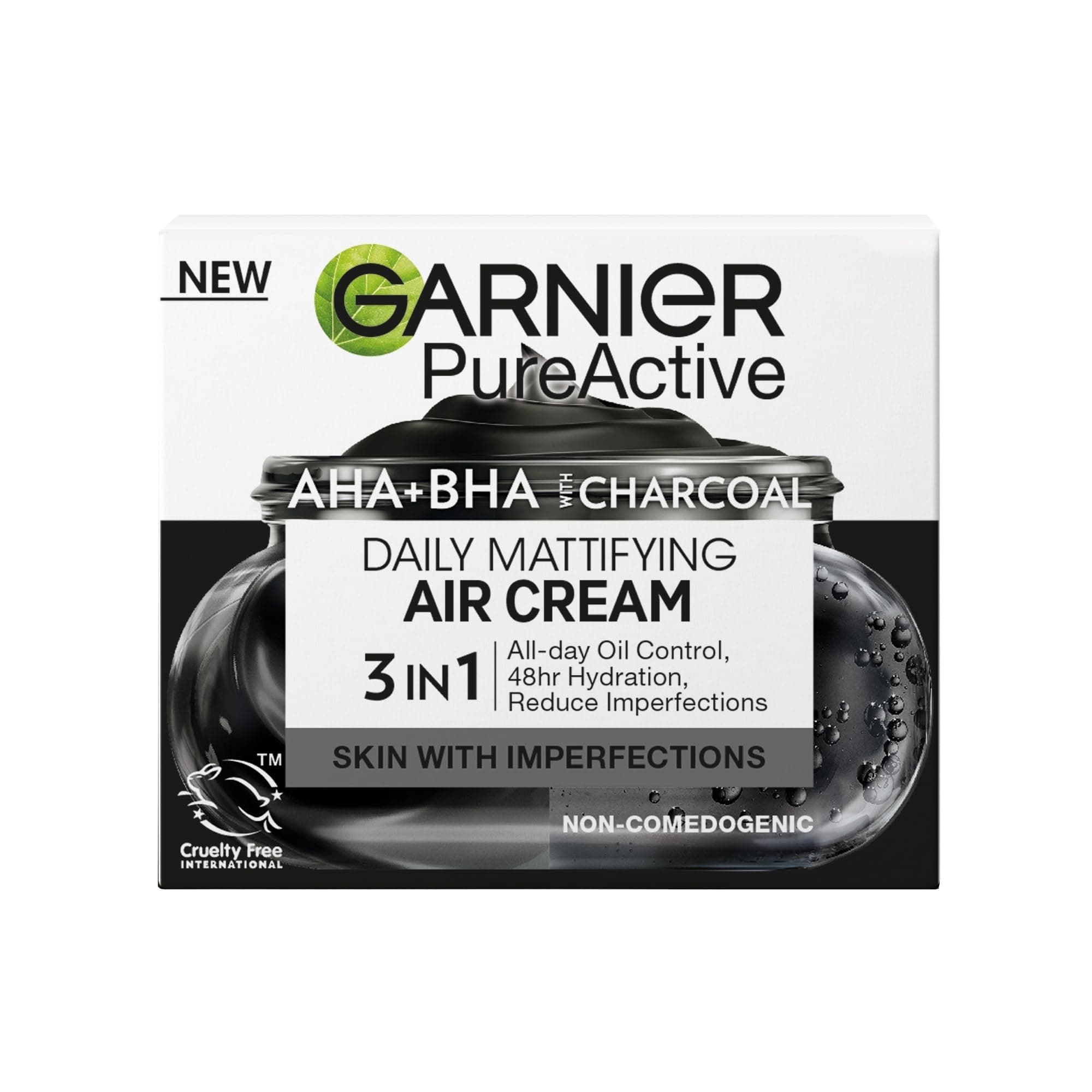 Garnier AHA BHA Charcoal Mattifying Air Cream detail 1