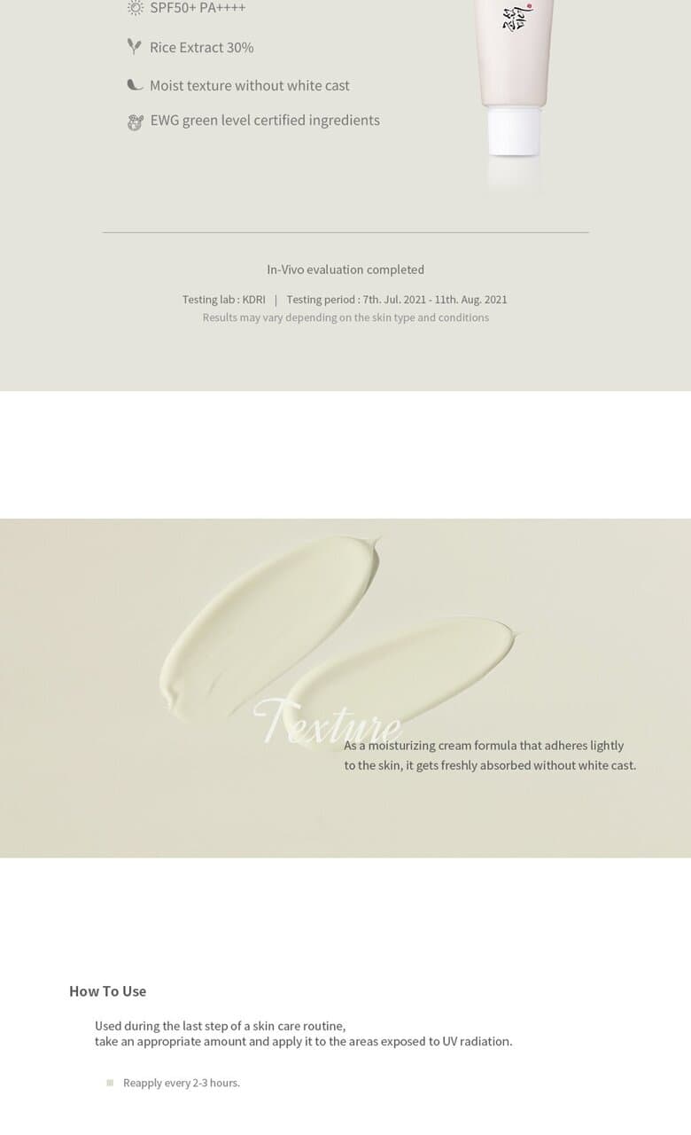 Beauty of Joseon Relief Sun : Rice + Probiotics 50mL detail 4