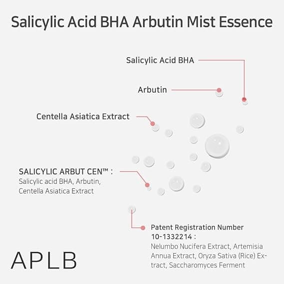 APLB Salicylic Acid Baja Arbutin Mist Essence detail 4