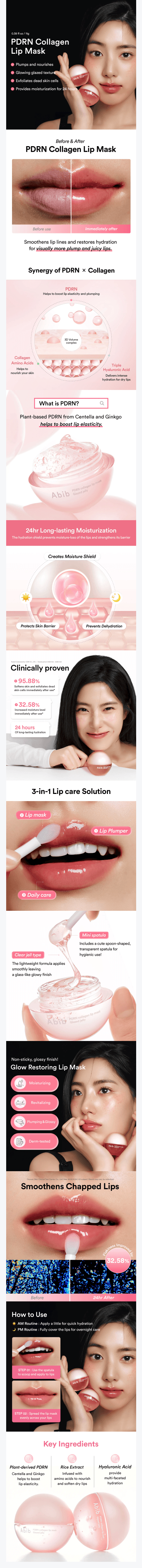 Abib PDRN Collagen Lip Mask Glazed Jelly 11g detail 1