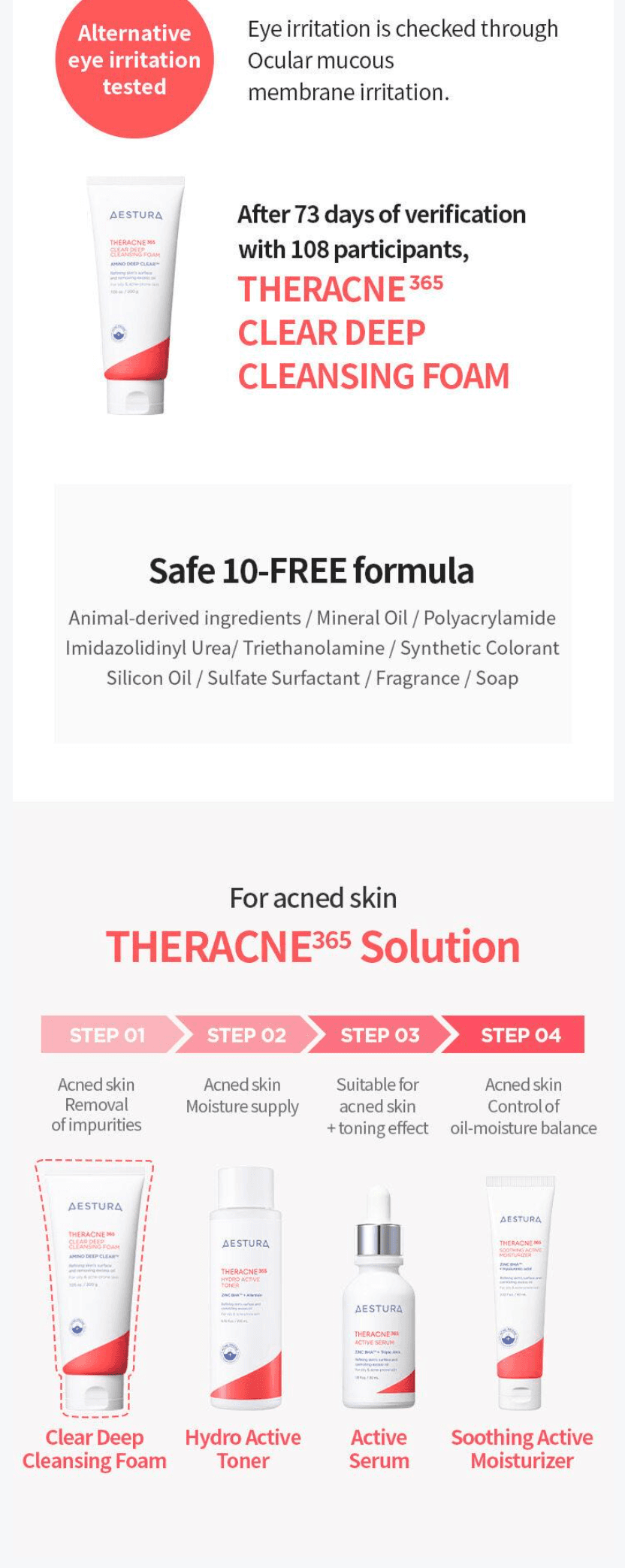 THERACNE 365 Clear Deep Cleansing Foam 200g detail 2