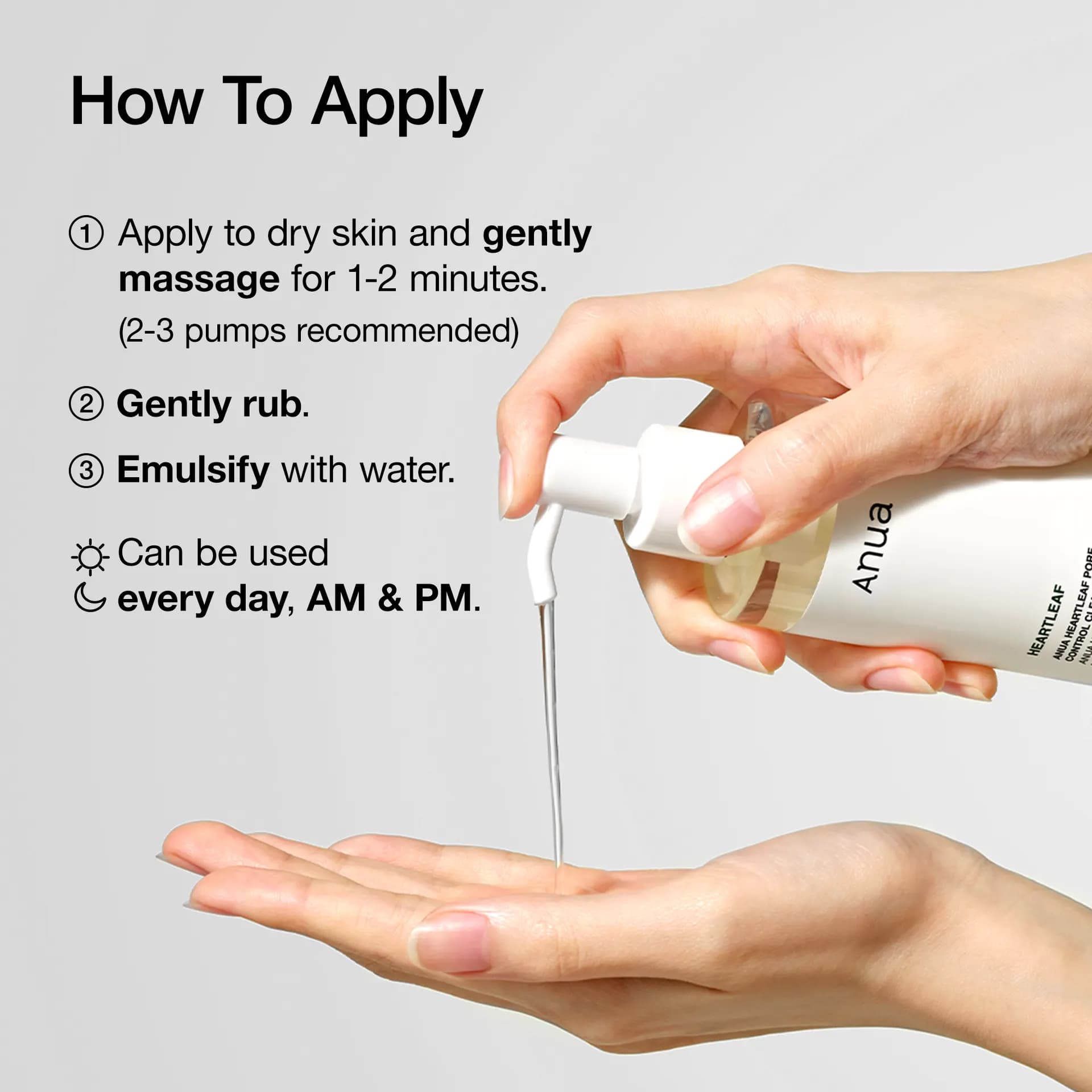 Anua Heartleaf Pore Control Cleansing Oil 200mL Double Set detail 5